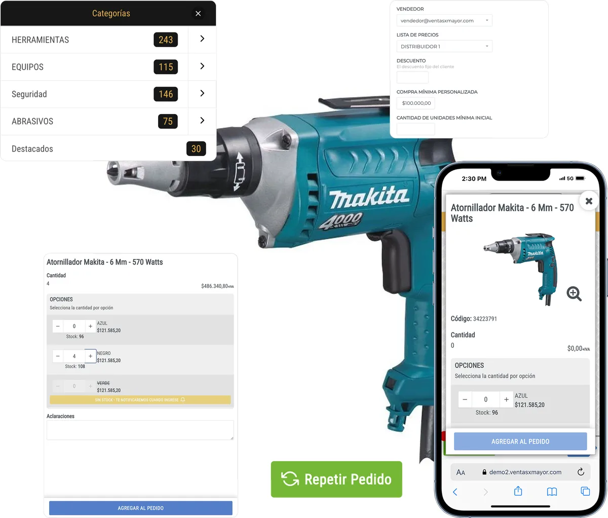 FUNCIONES PARA MAYORISTA DE FERRETERIA CON VENTASXMAYOR.COM
