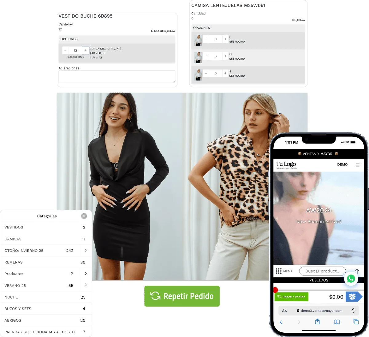 FUNCIONES PARA MAYORISTAS DE INDUMENTARIA