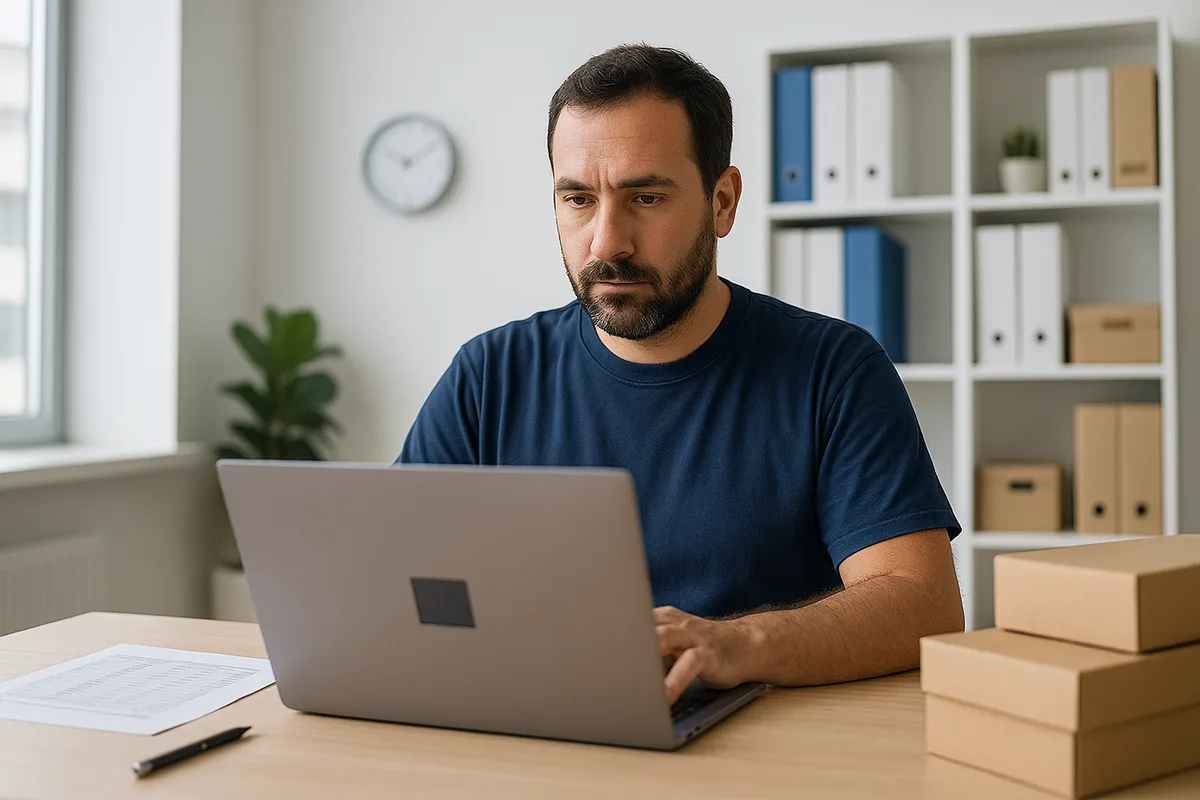 Panel de administración de tienda mayorista con reportes en tiempo real