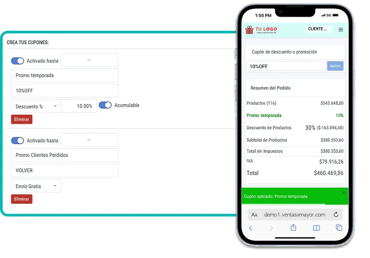 cupones de descuento