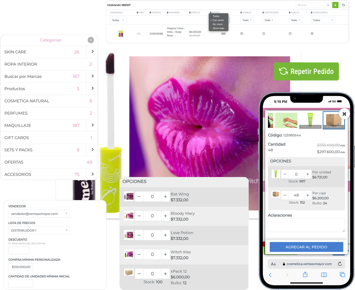 funciones para mayoristas de cosmetica y belleza ventasxmayor.com.co