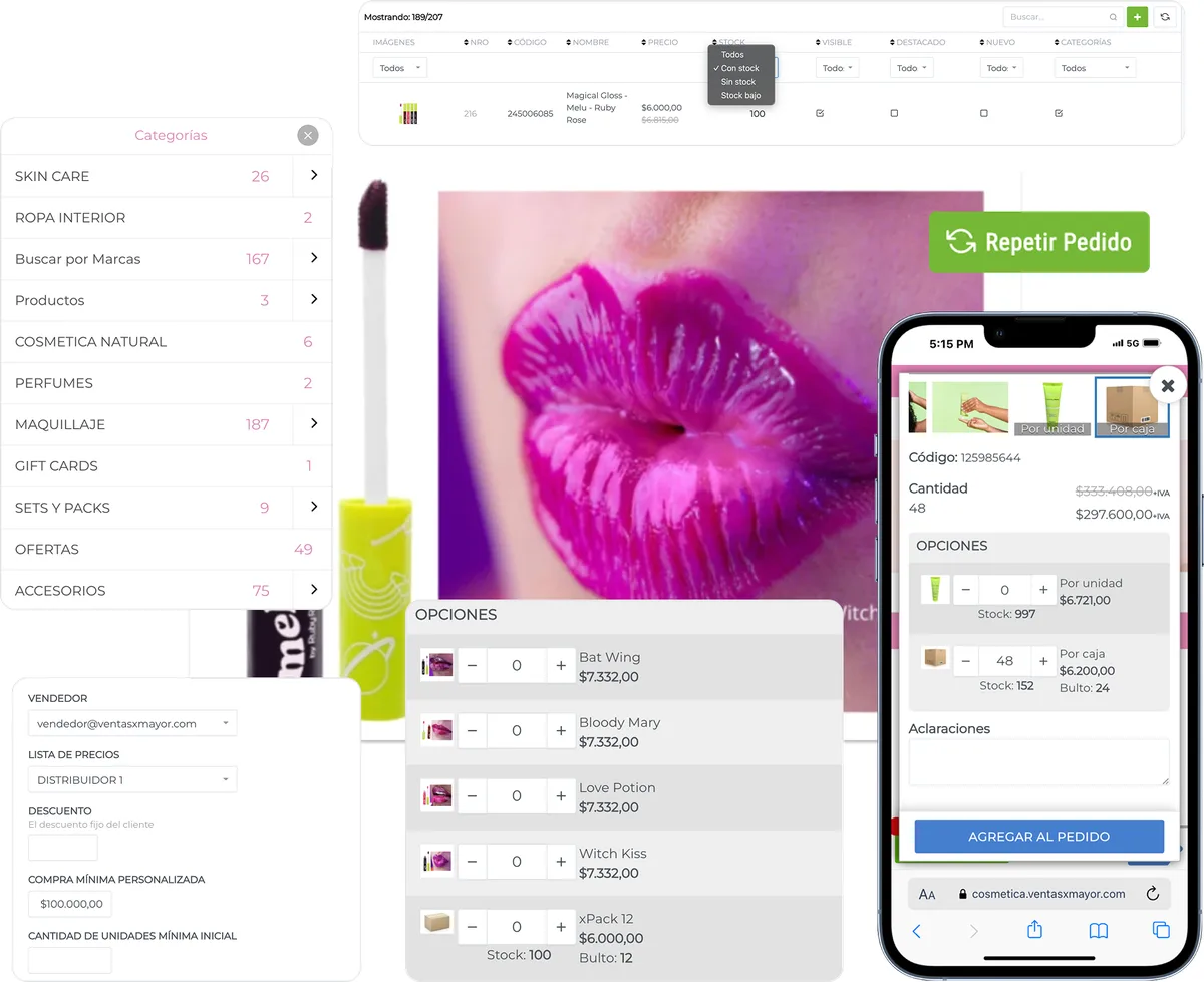 funciones para mayoristas de cosmetica y belleza ventasxmayor.com.co