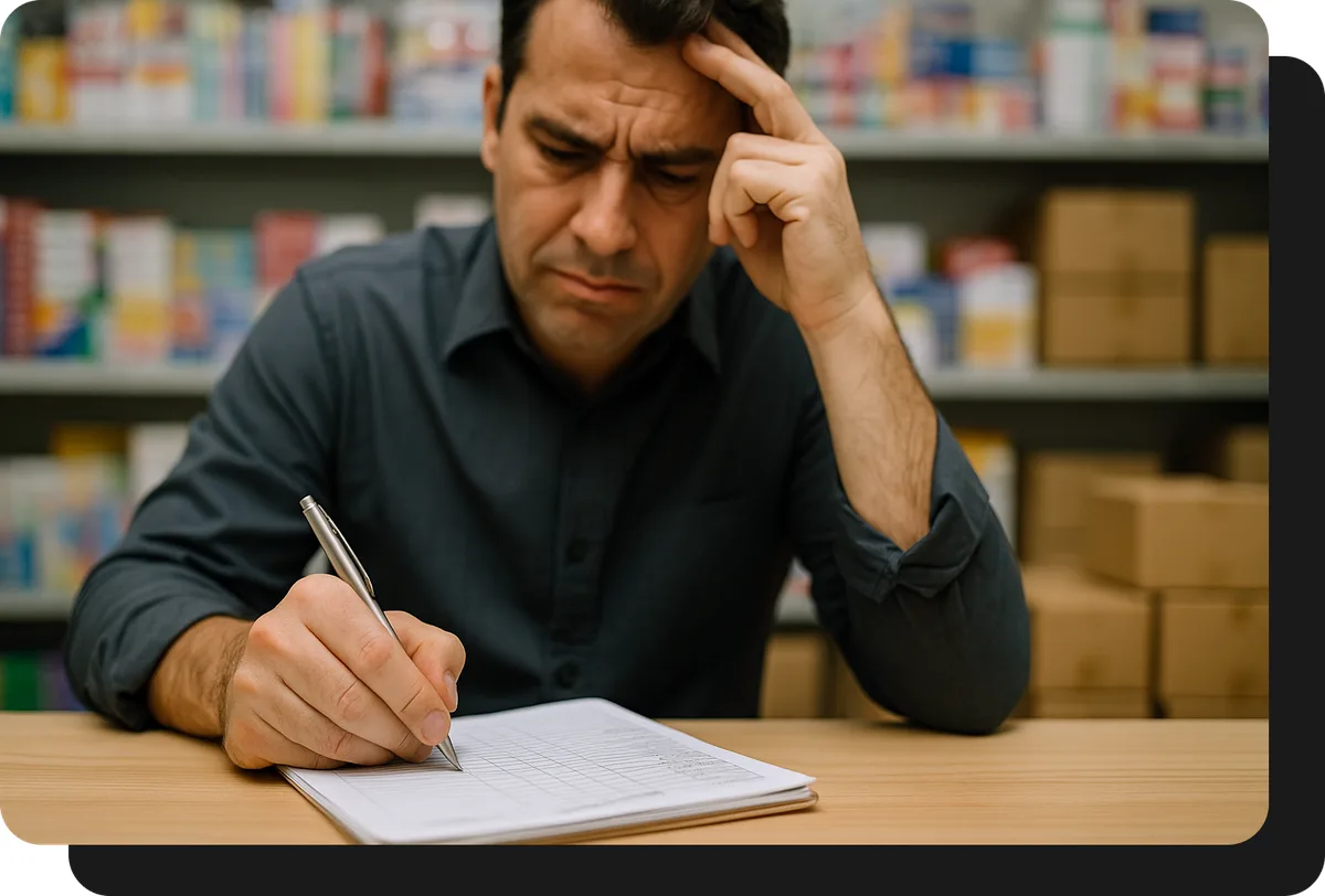 mayorista de libreria tomando pedidos a mano sin ventasxmayor.com.co